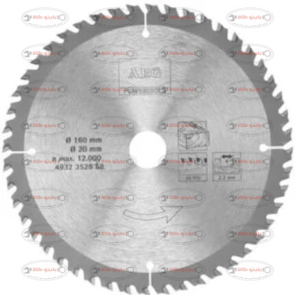 تیغ اره گرد بر 30* 216 میلیمتر 48 دندانه آاگ کد: 4932430721 AEG