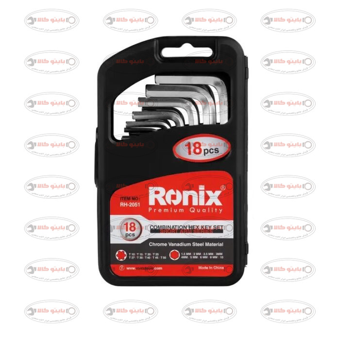 ست آلن ترکیبی 18 عددی کوتاه رونیکس کد: RONIX RH-2051