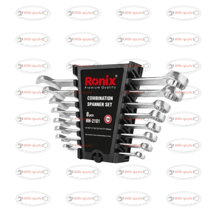 مجموعه 8 عددی آچار یک سر تخت یک سر رینگ رونیکس کد: RONIX RH-2101